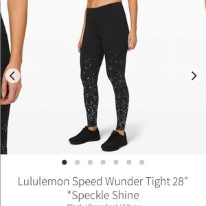 Lululemon NWT sparkle wunder under 28” size 12